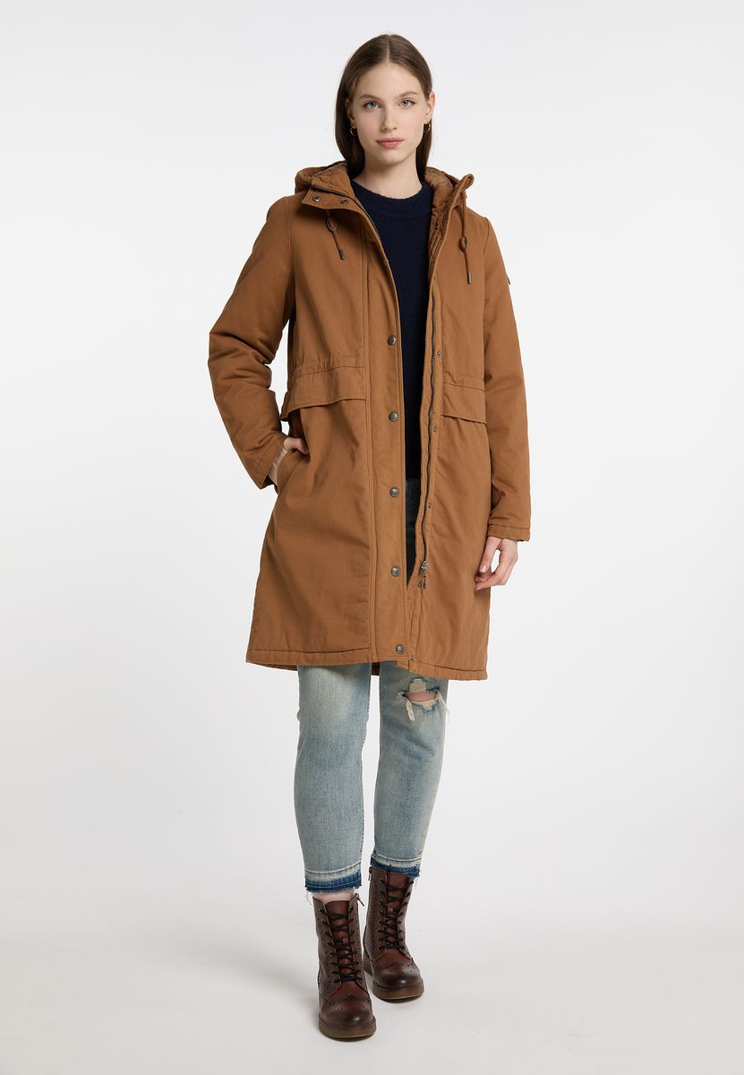 Wattierter Utility-Parka mit Kordelzug