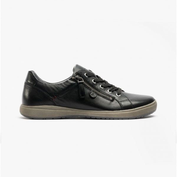Bequemer Leder Schnür-Sneaker
