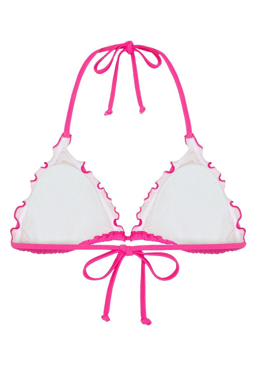 Triangel Bikini-Oberteil mit Rüschen