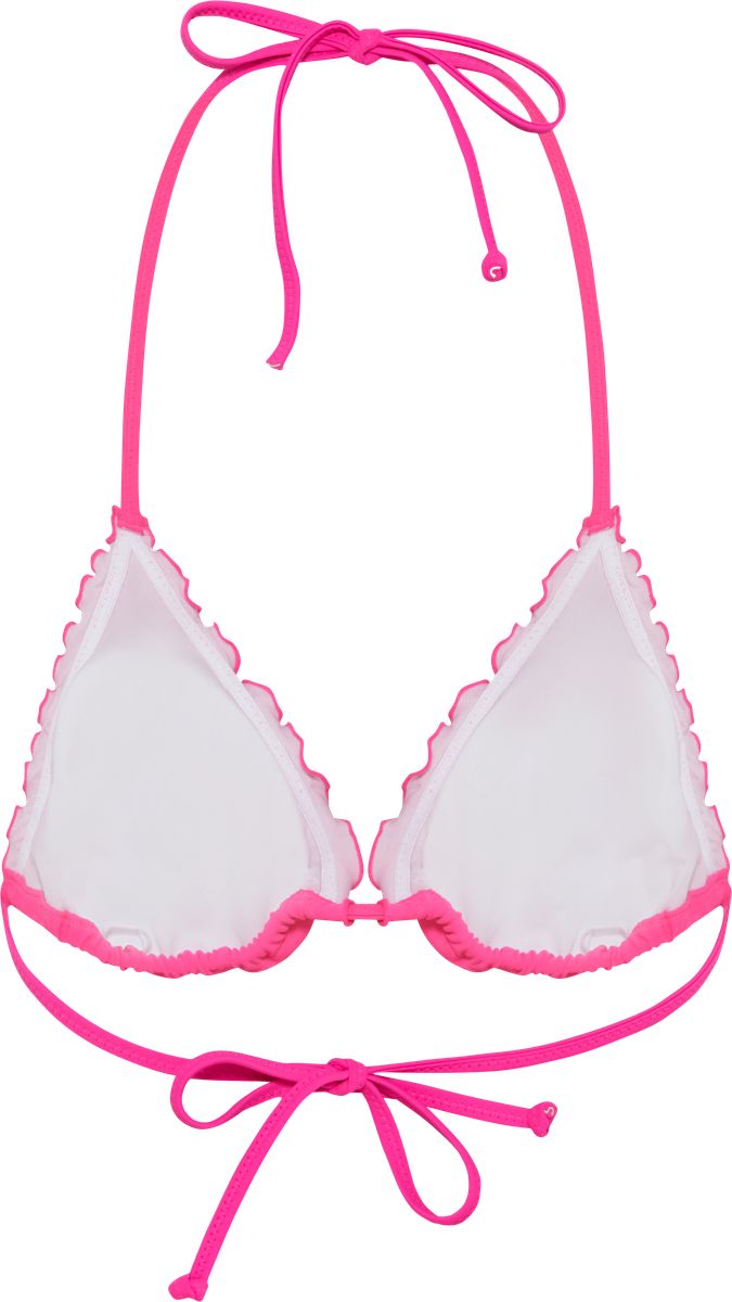 Triangel-Bikini-Top mit Rüschen