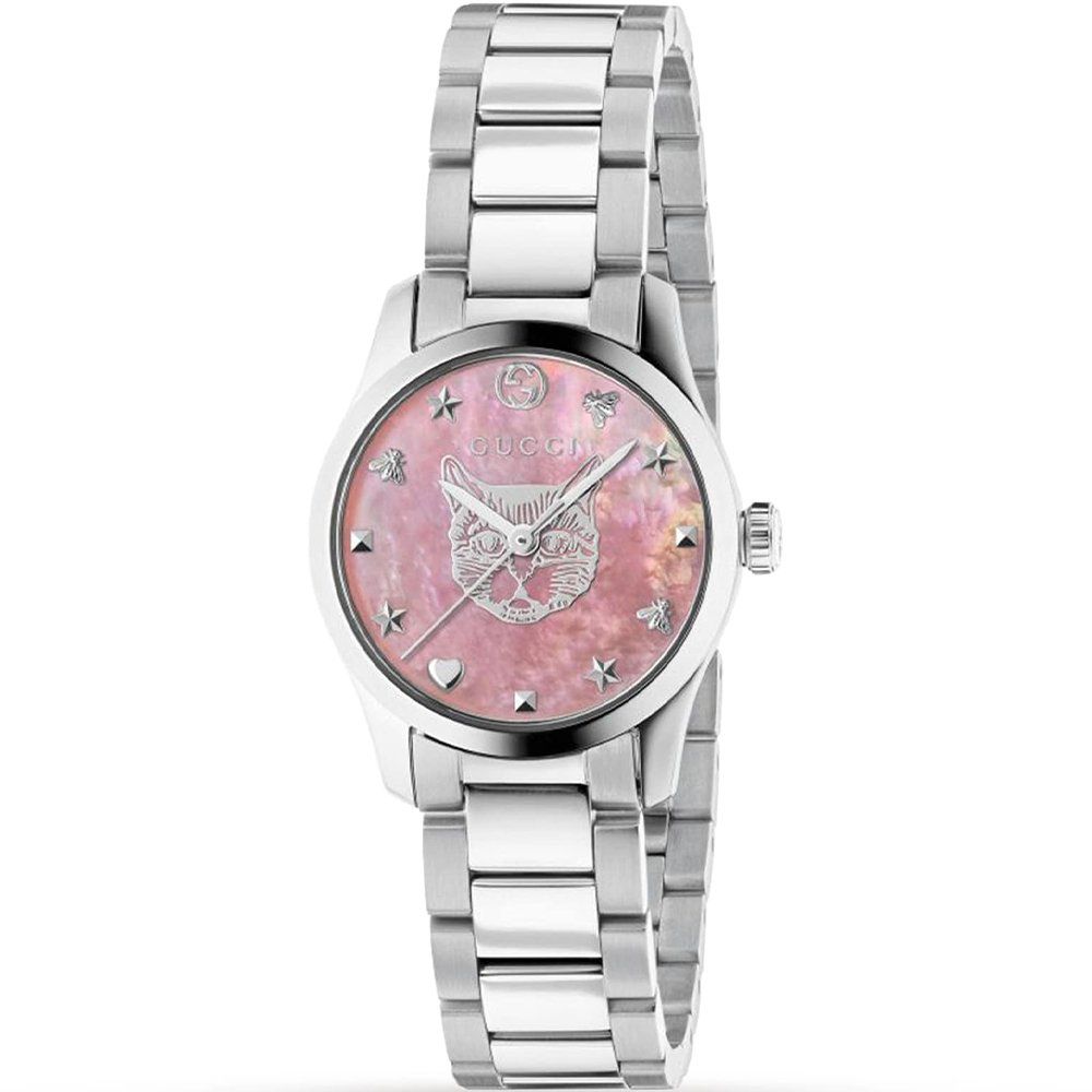 G-Timeless Damenuhr mit rosa Zifferblatt