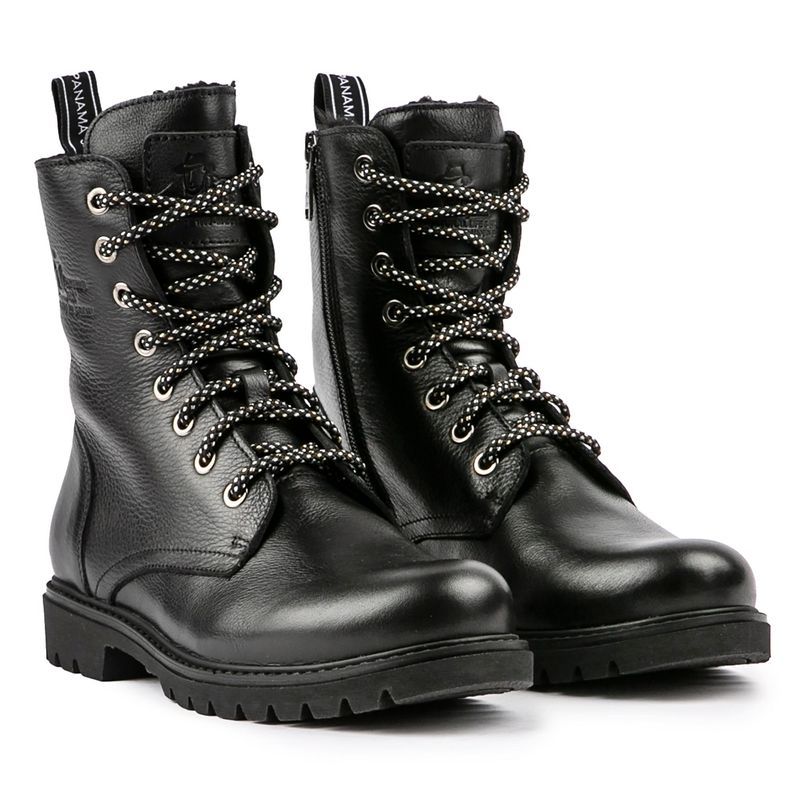 Wasserdichte Kampfstiefel aus genarbtem Leder