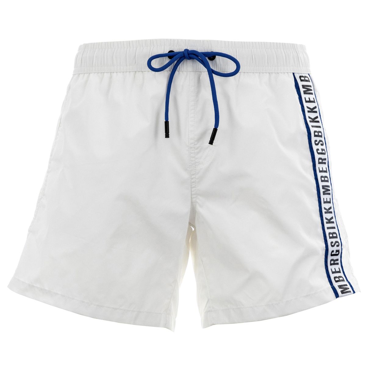 Weiße Herren Badeshorts mit Logo