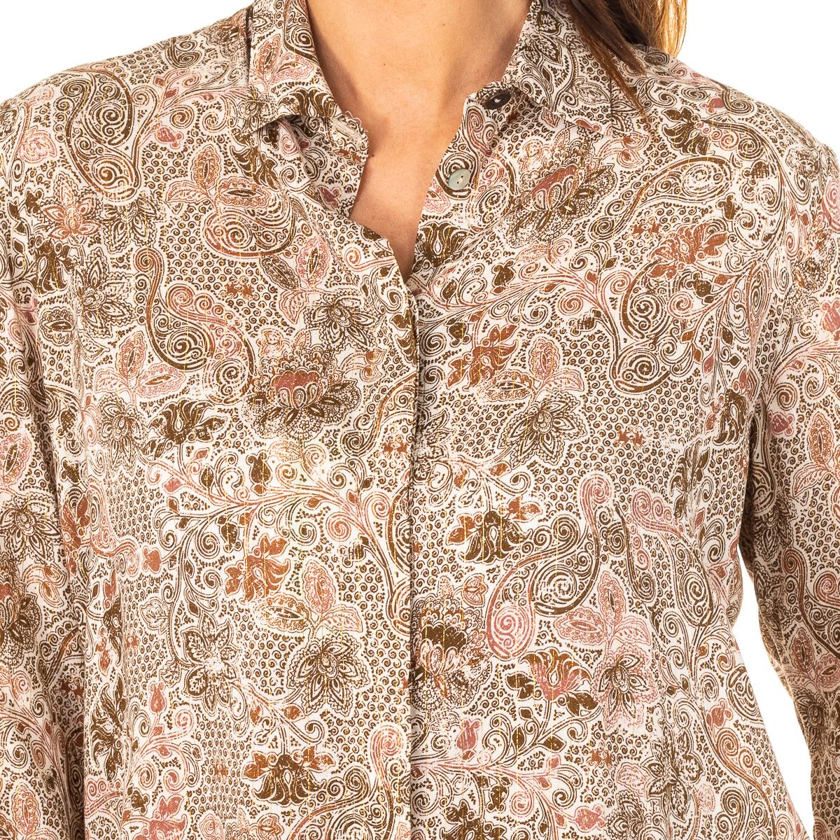 Langarmshirt mit Paisley-Muster