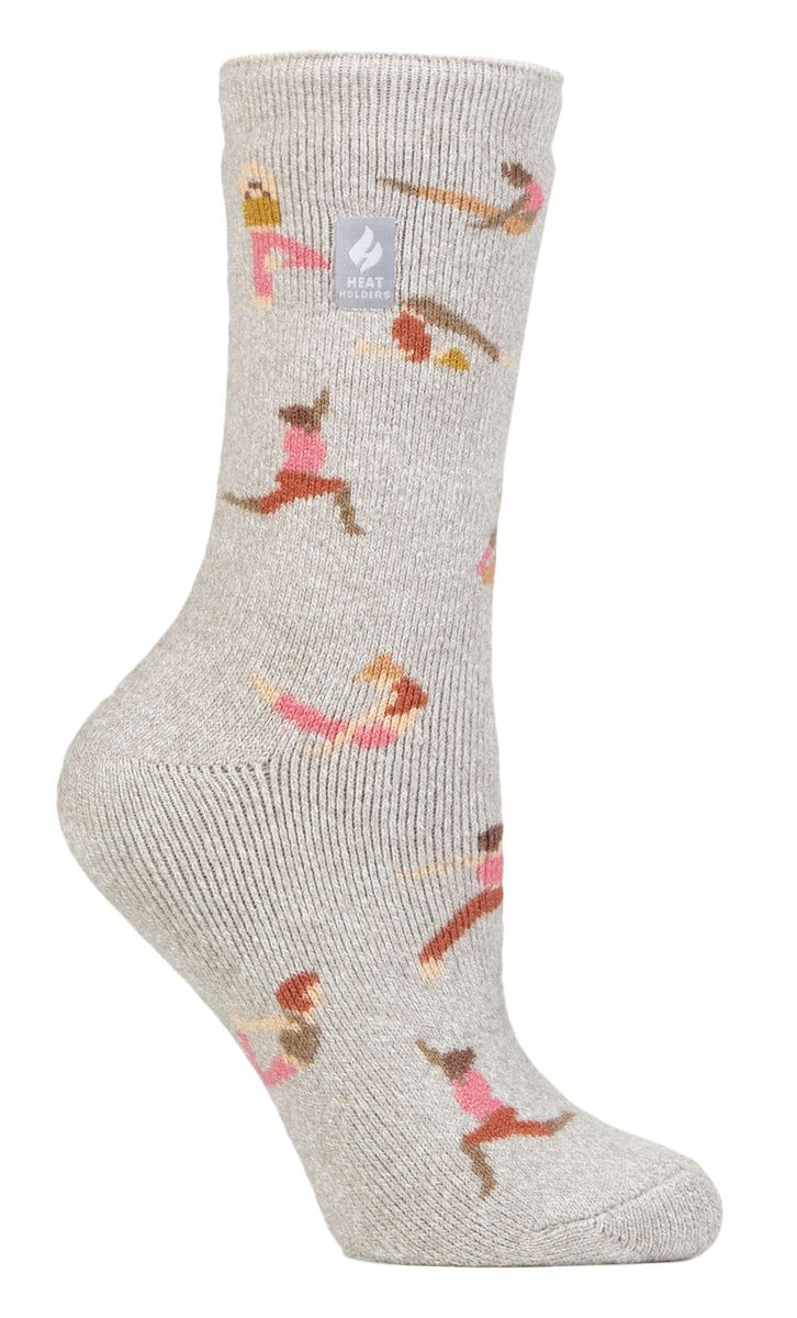 Womens Fun Hobby Socken | Heat Holders Lite | Novelty Winter Fleece gefüttert Thermosocken - Namaste