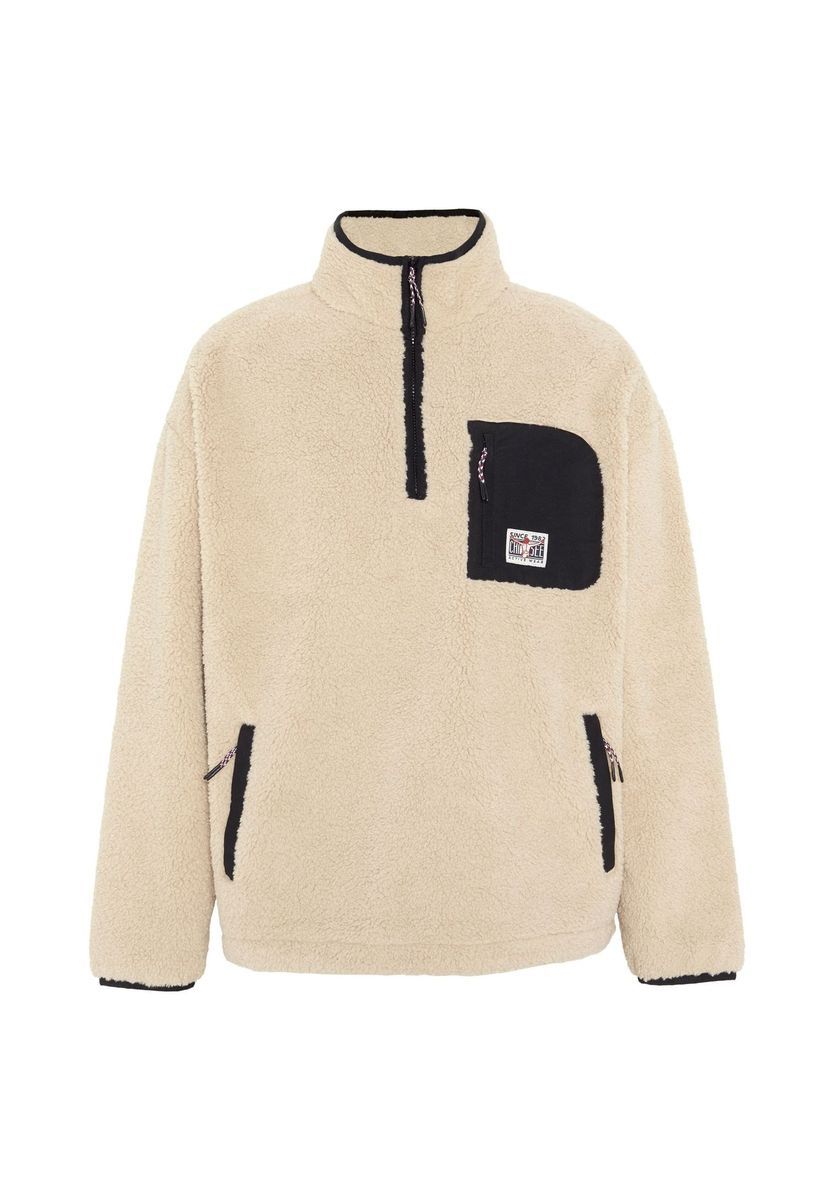 Fleece-Pullover mit Brusttasche
