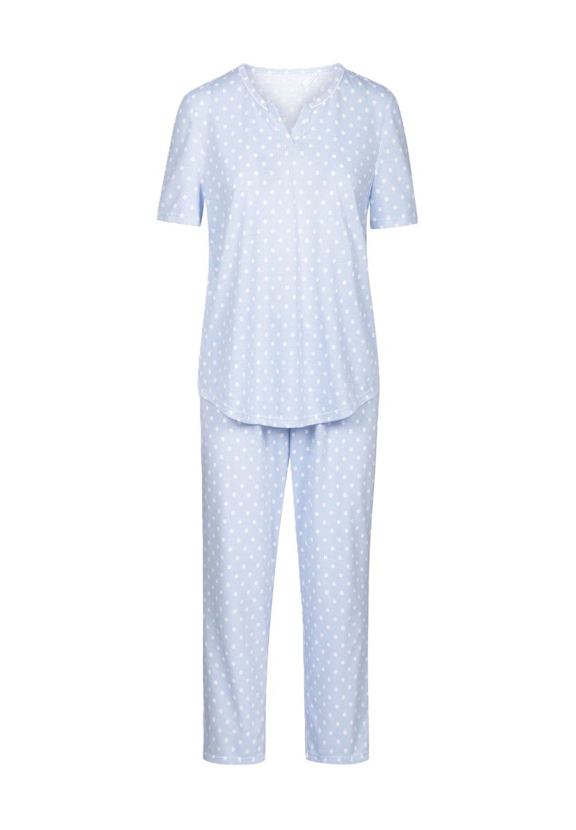 Gepunkteter Capri-Pyjama-Anzug