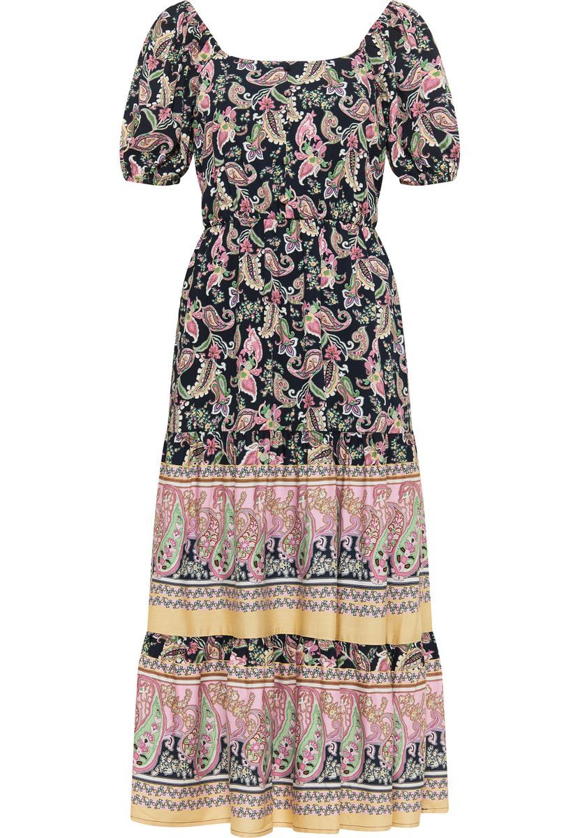 usha FESTIVAL Robe midi avec imprimé paisley carnea