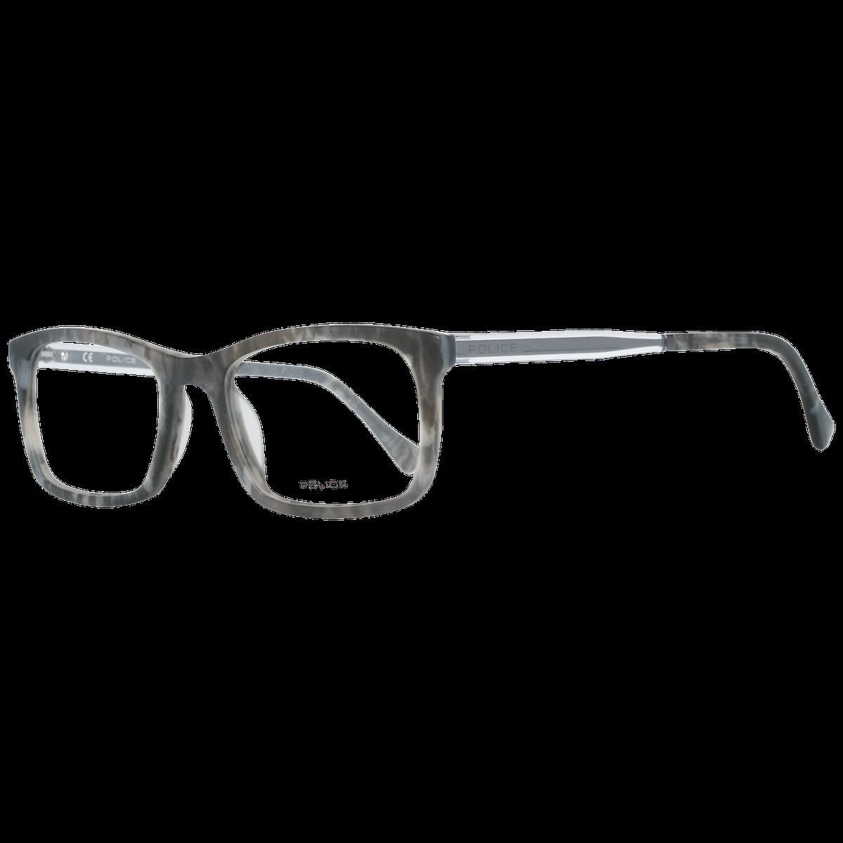 Rechteckige Vollrandbrille Grau