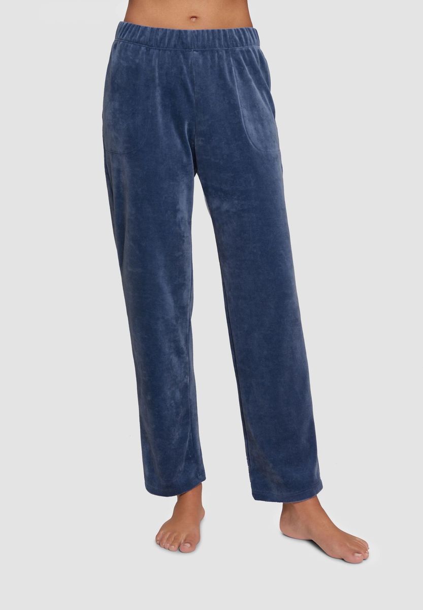 Velours-Lounge-Set Trainingsanzug mit Streifen