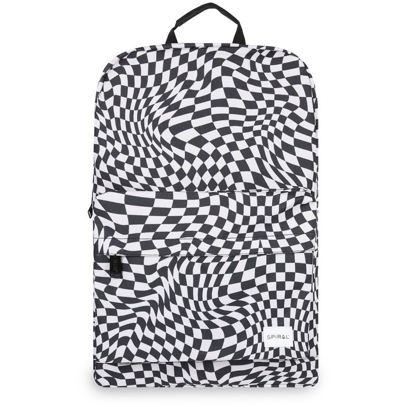Abstrakter Rucksack mit Schachbrettmuster