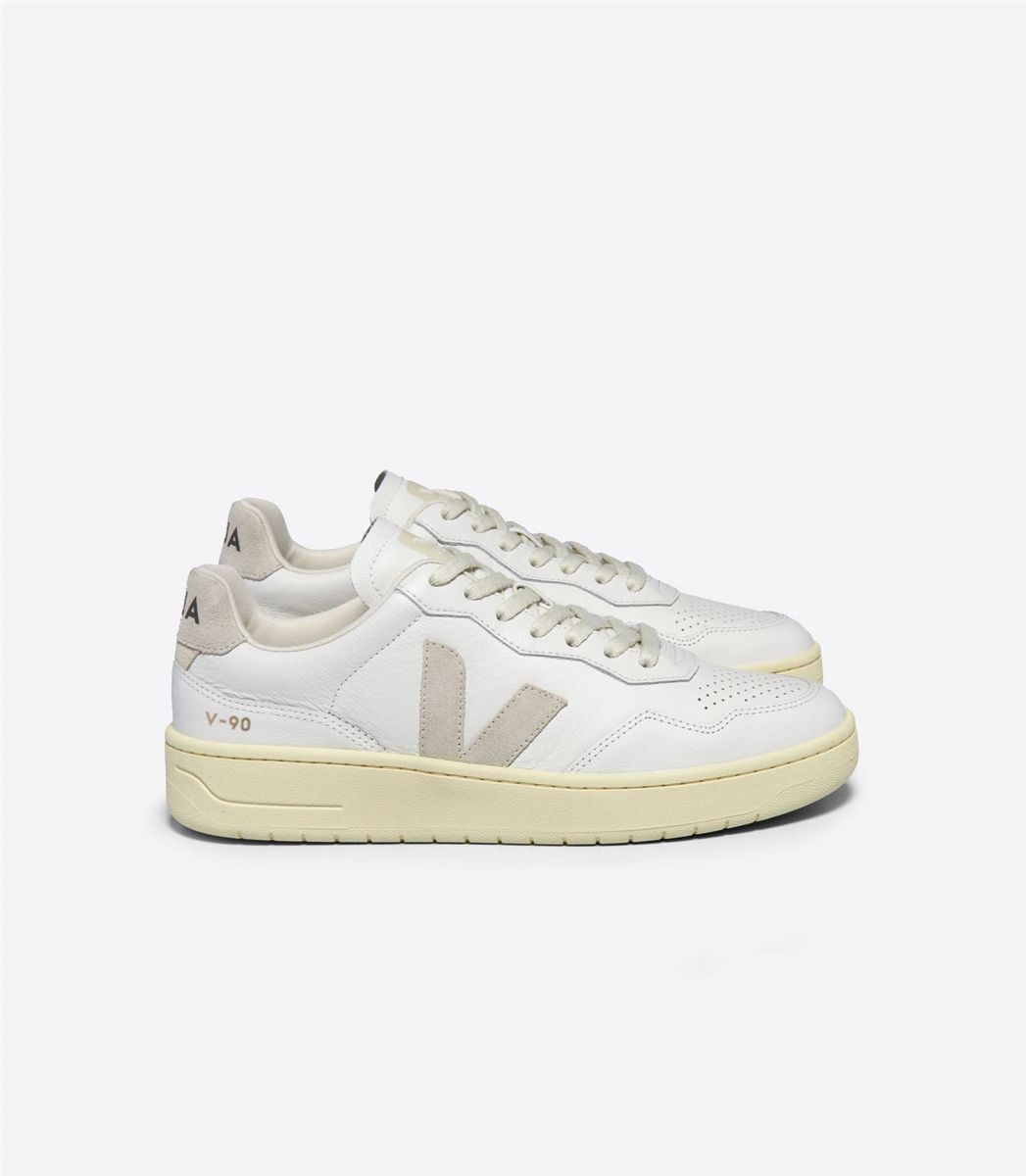 Minimalistische Leder Turnschuhe V-90