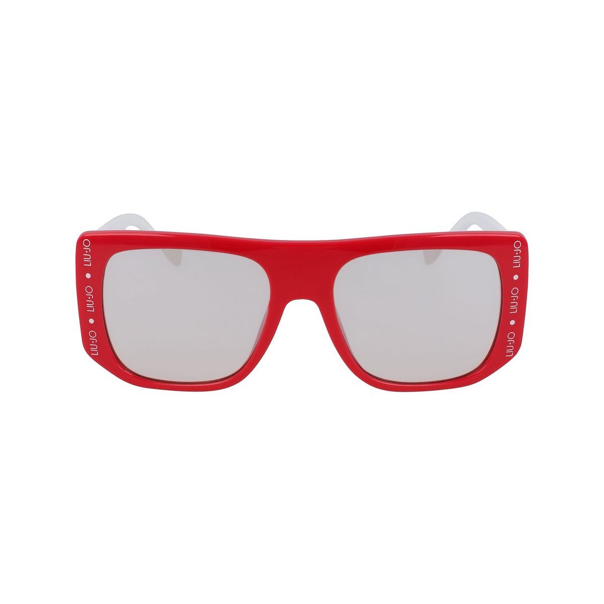 Rechteckige Sonnenbrille mit Logo-Detail