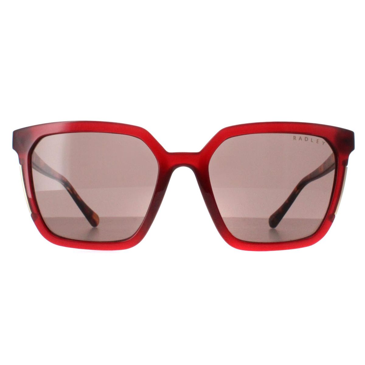 Burgunderbraune quadratische Sonnenbrille