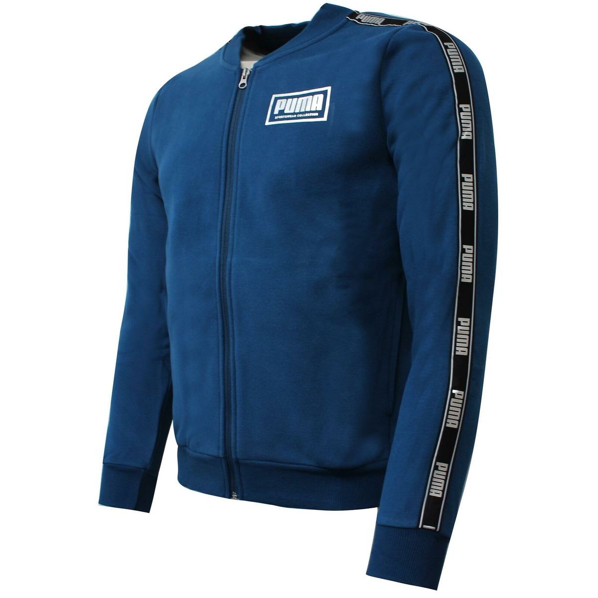 Herren Track Jacke Blau mit Tape Detail