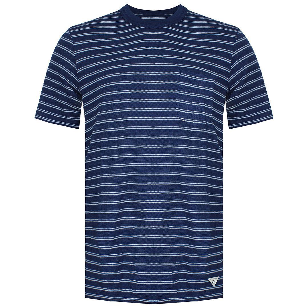 Herren T-Shirt mit Streifen und Rundhalsausschnitt