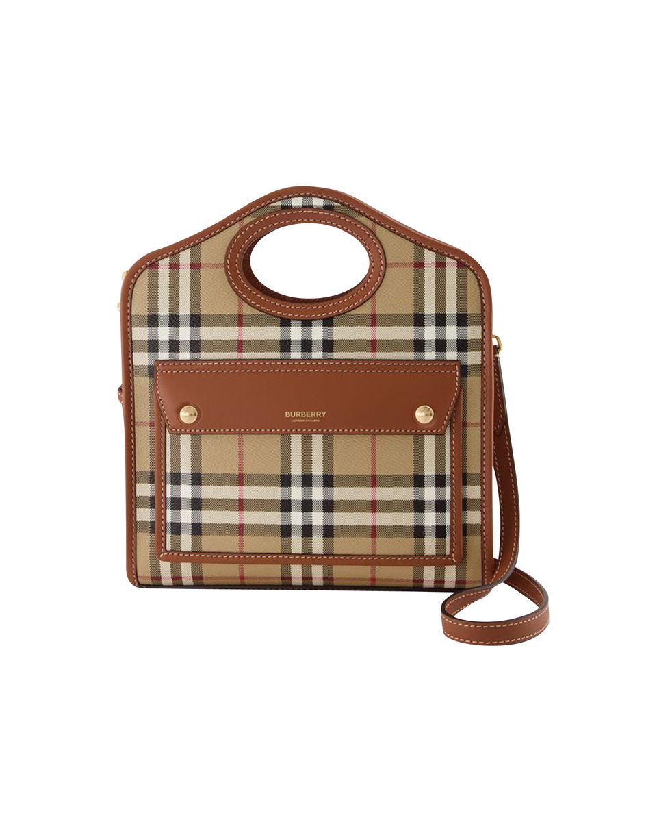 Kultige, karierte Henkeltasche