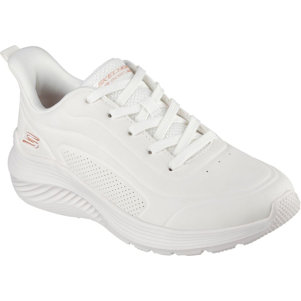 Skechers BOBS Sport Squad Waves Just Wading Synthetische Damen Sneaker in Weiß