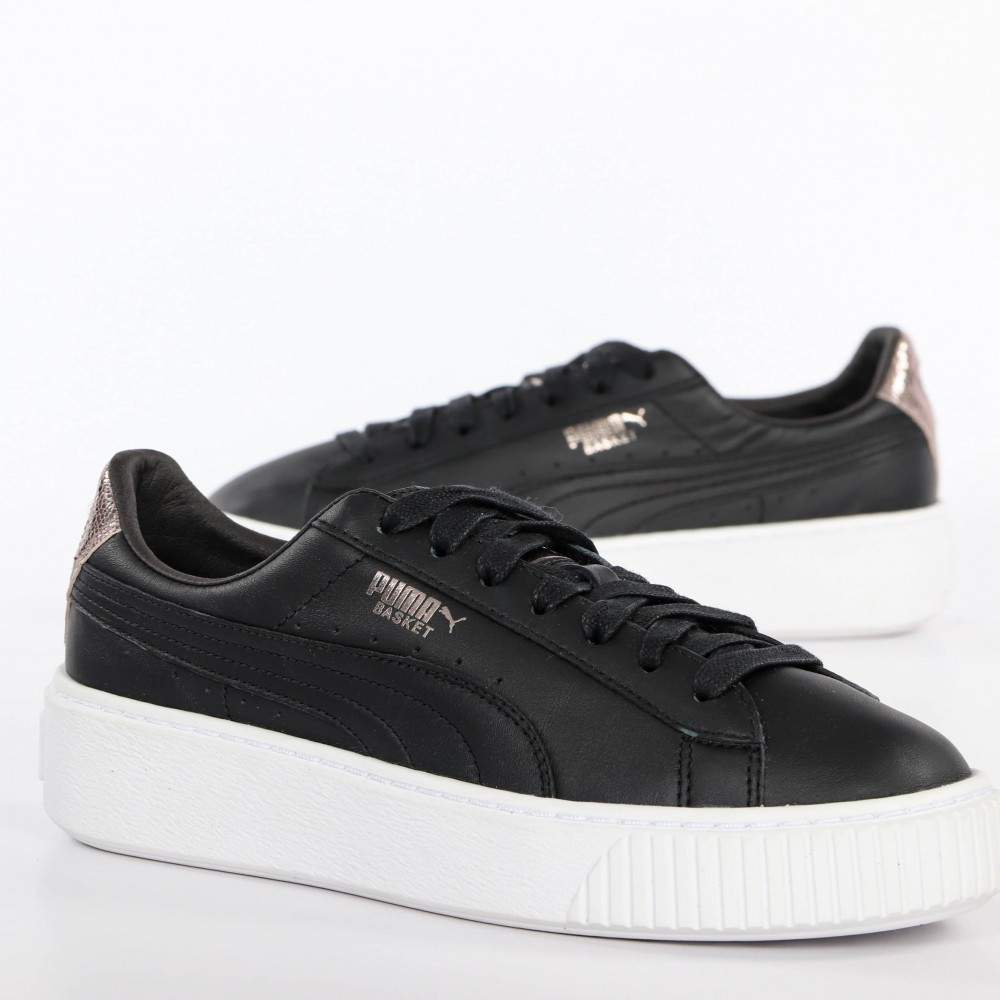 Elegante Plateau-Sneaker mit Metallic-Details