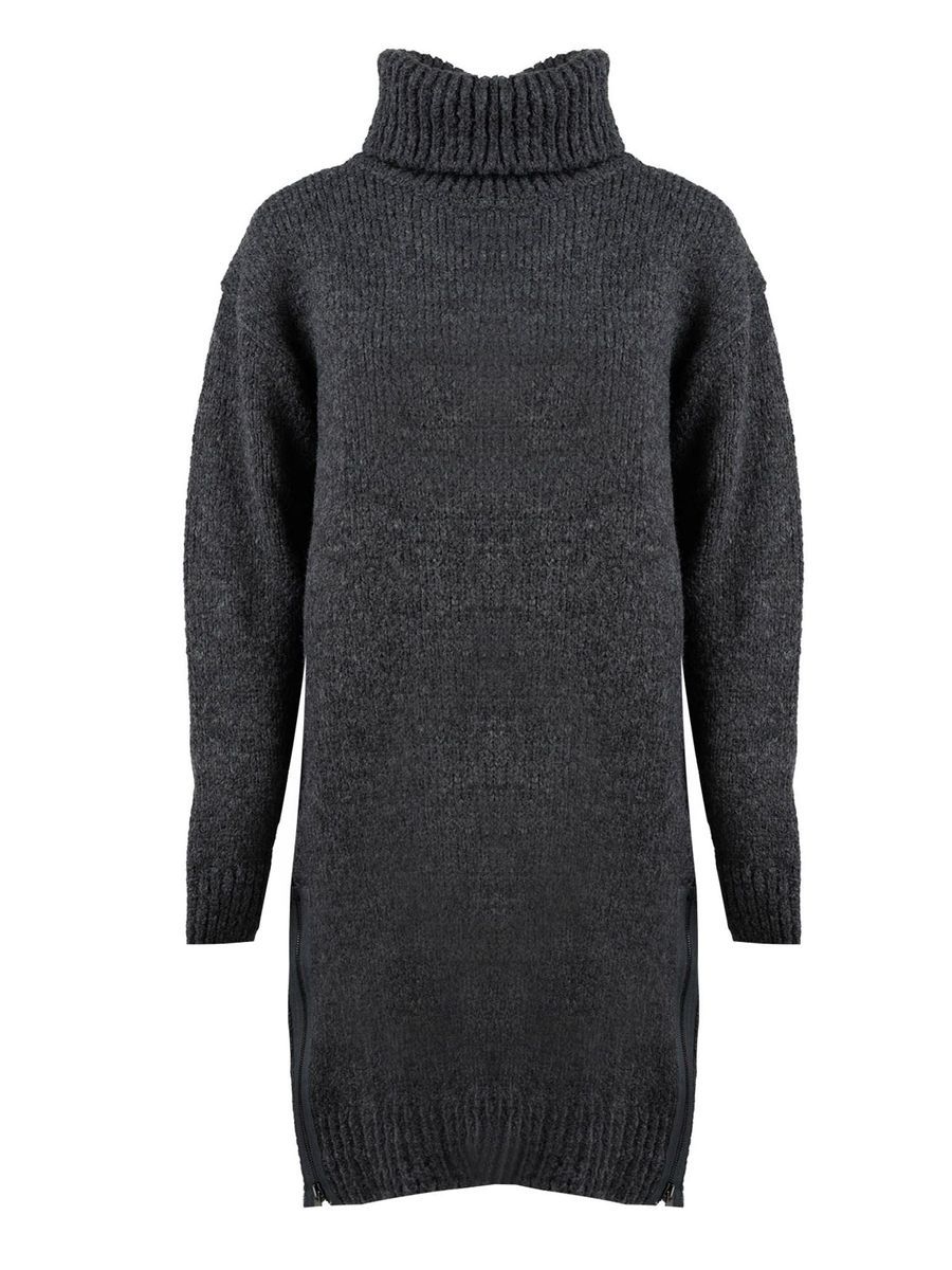 Oversize Strickkleid mit Wollmischung