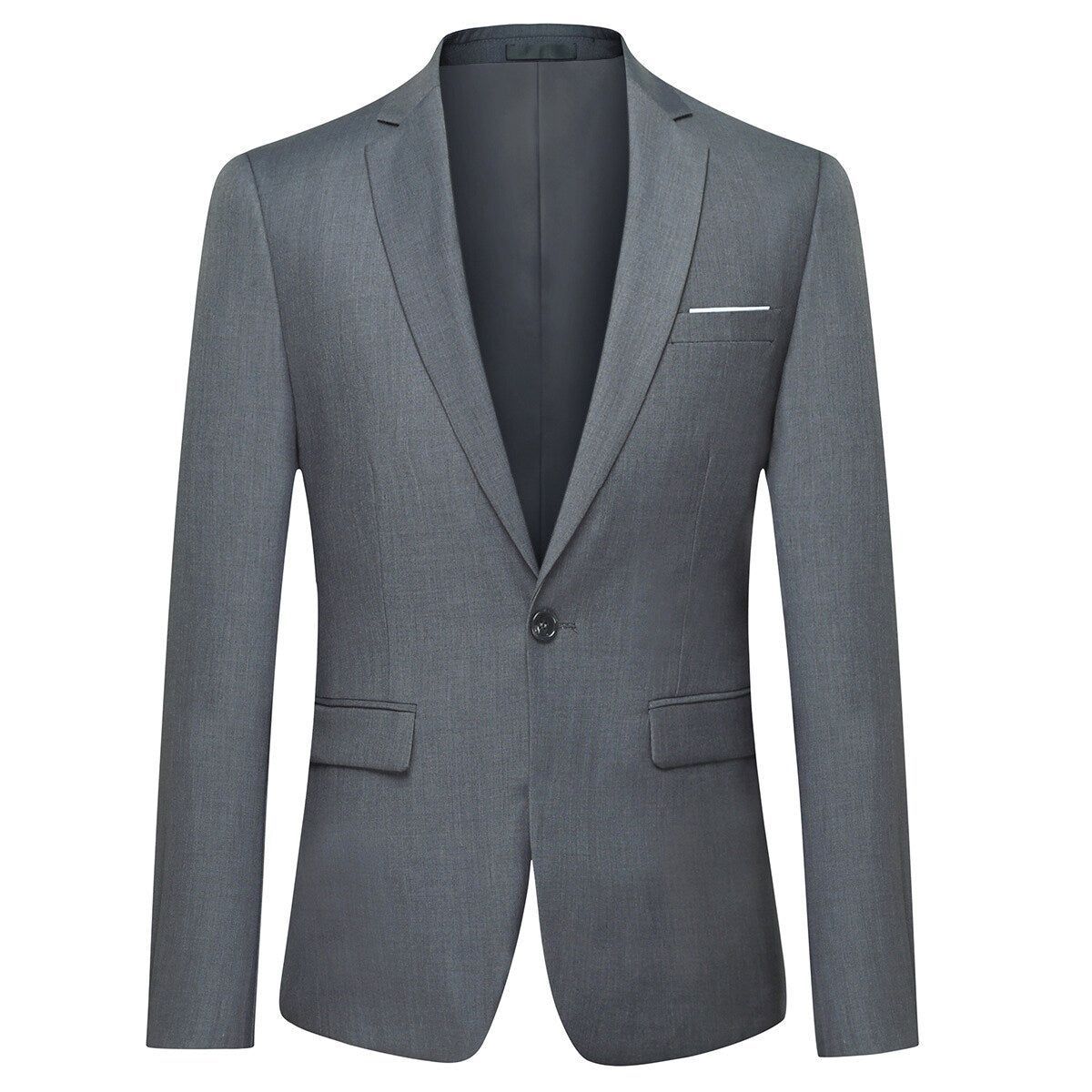 Dunkelgrauer Freizeitblazer Slim Fit Business