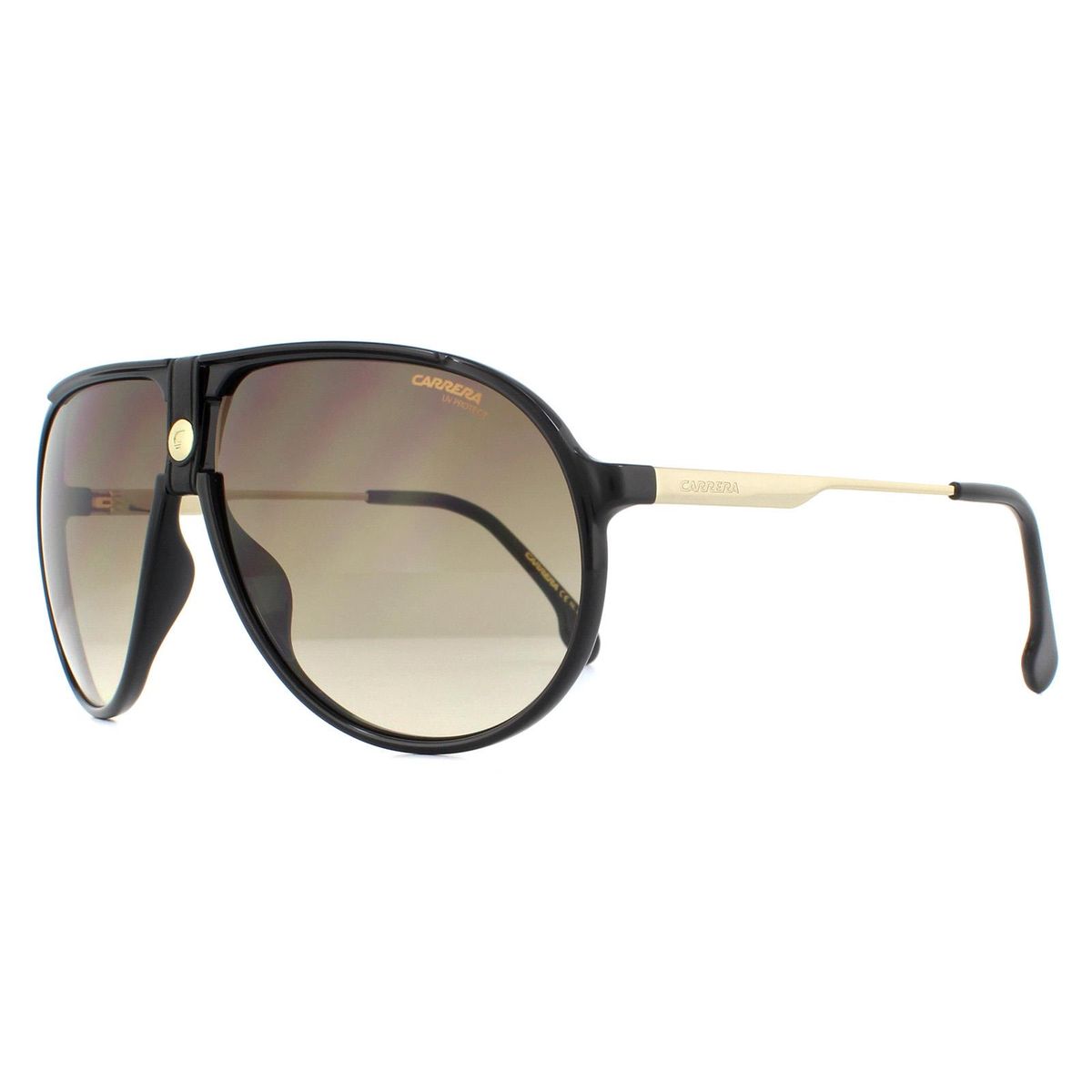 Klassische Pilotenbrille mit Lederakzenten