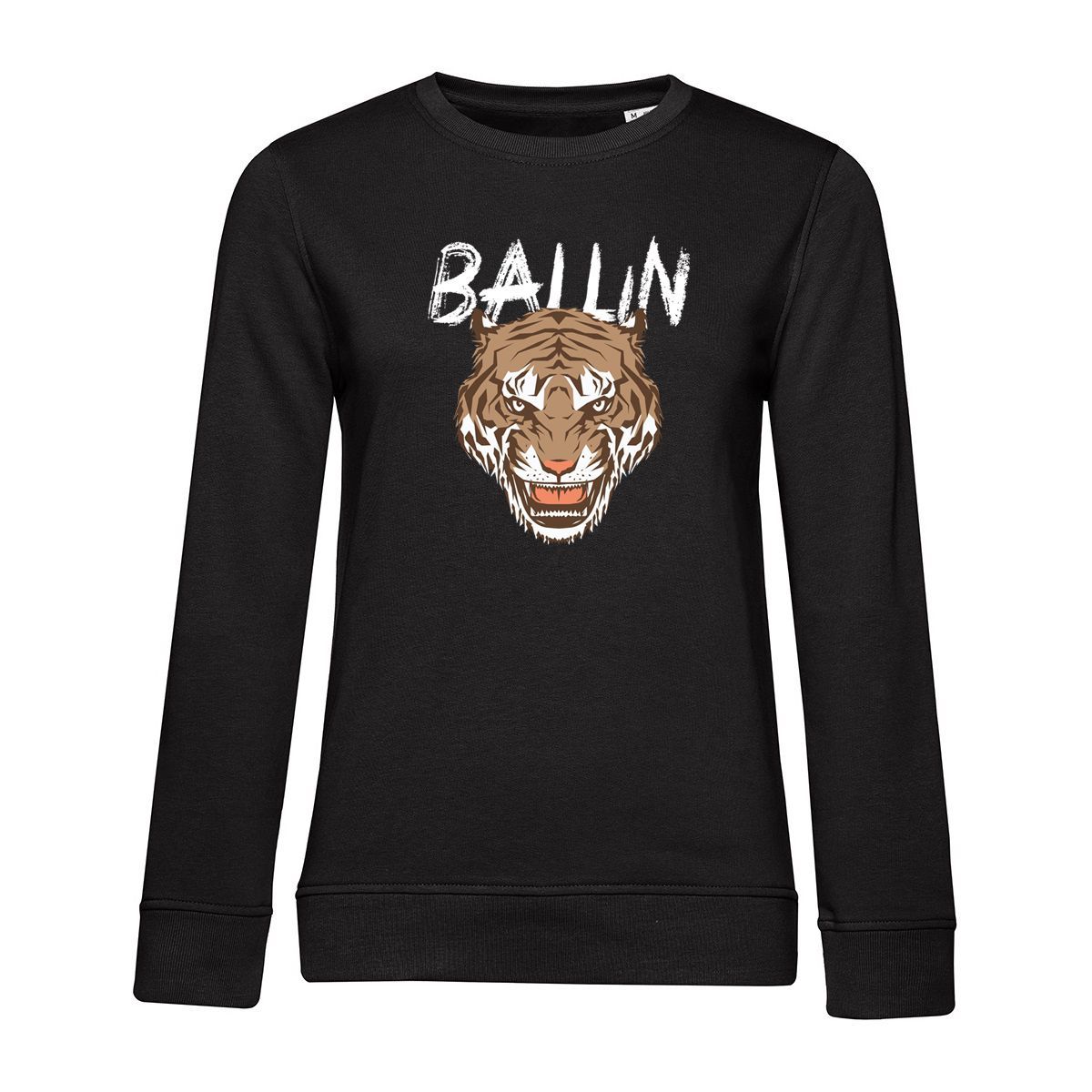 Auffällige Tiger-Grafik im Used-Look