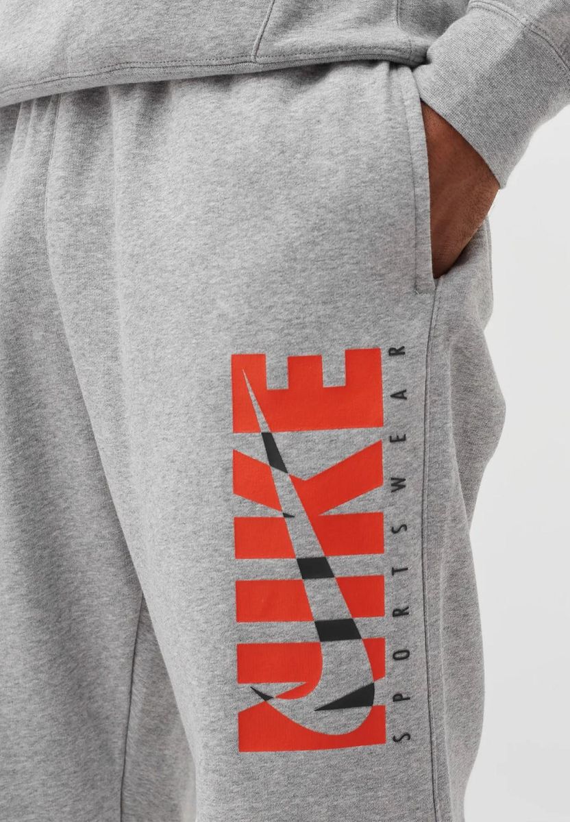 Fleece-Jogginghose mit Grafikprint