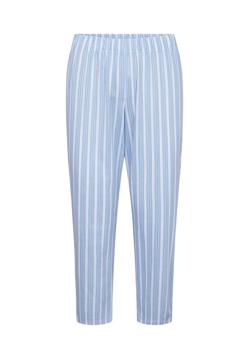 Gestreifte Baumwoll-Freizeithose mit Taschen