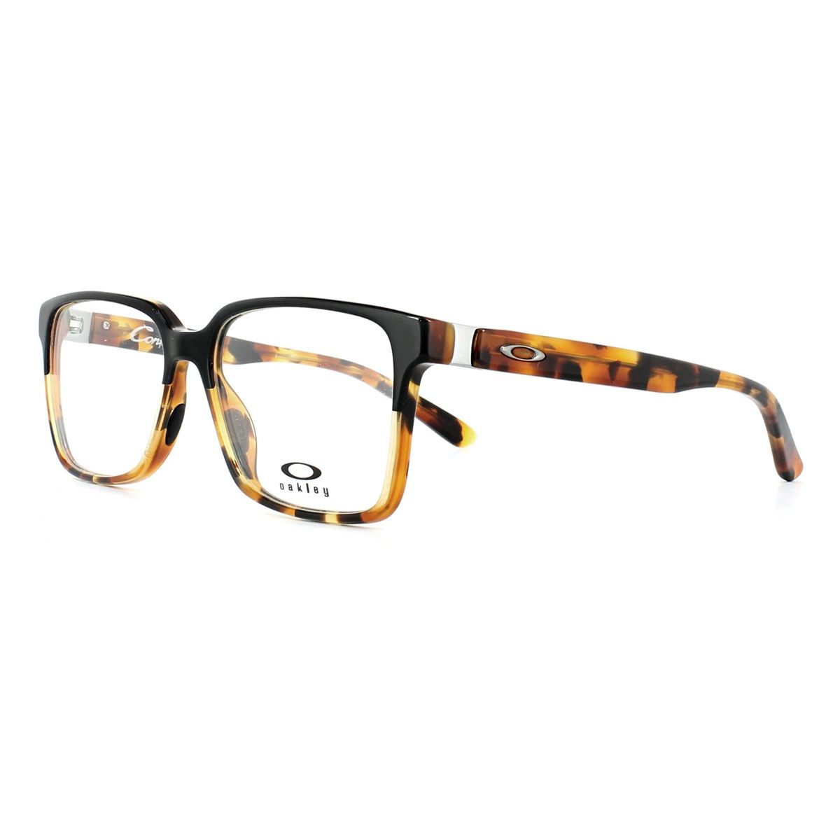Quadratische, schwarze und schildpattfarbene Brille