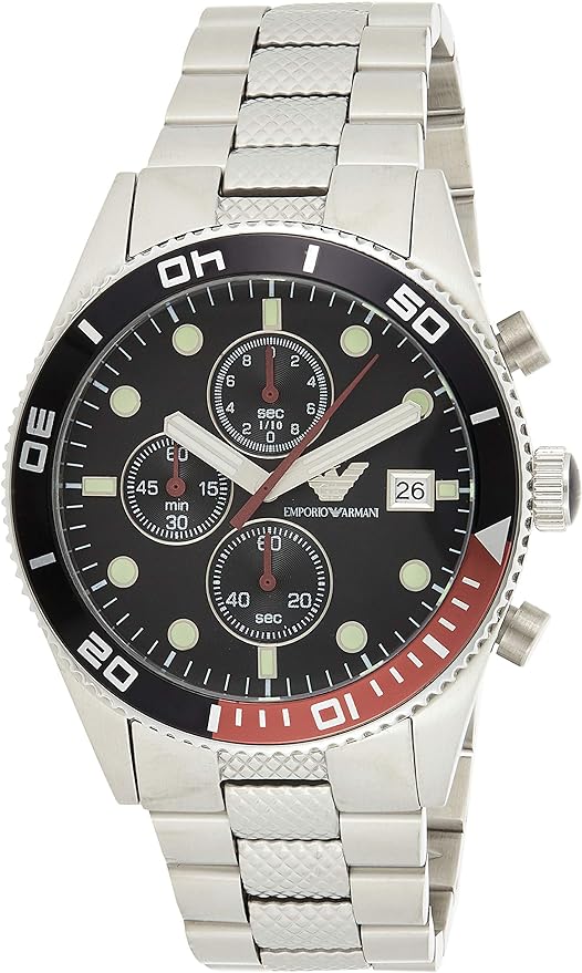 Herren-Chronographenuhr Edelstahlarmband