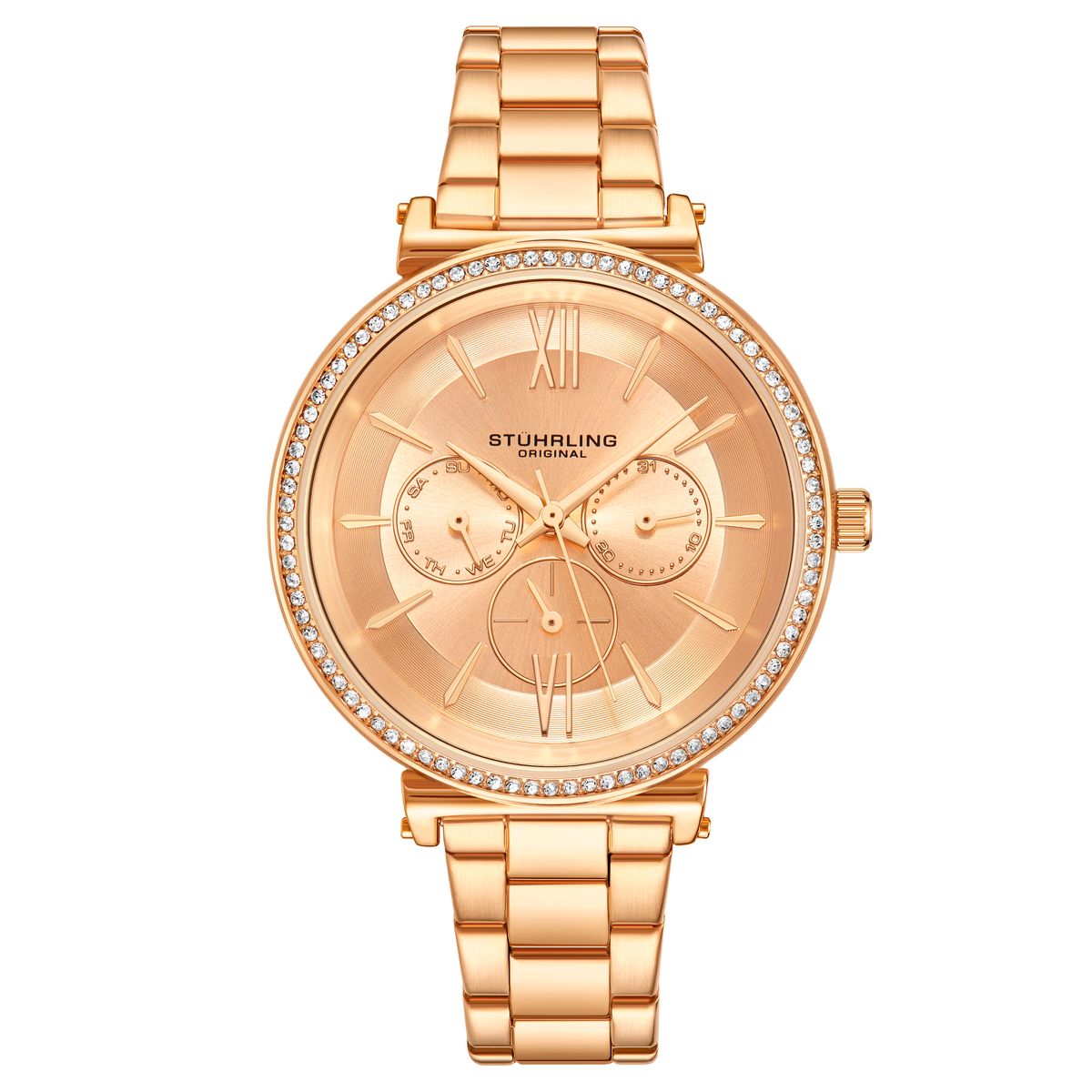 Elegante zweifarbige Multifunktionsuhr