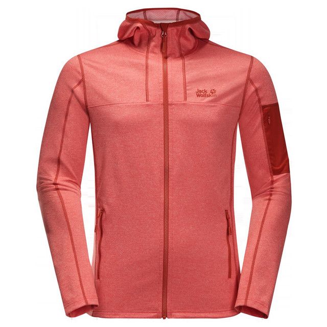 Herren Fleecejacke mit Kapuze und Reißverschluss