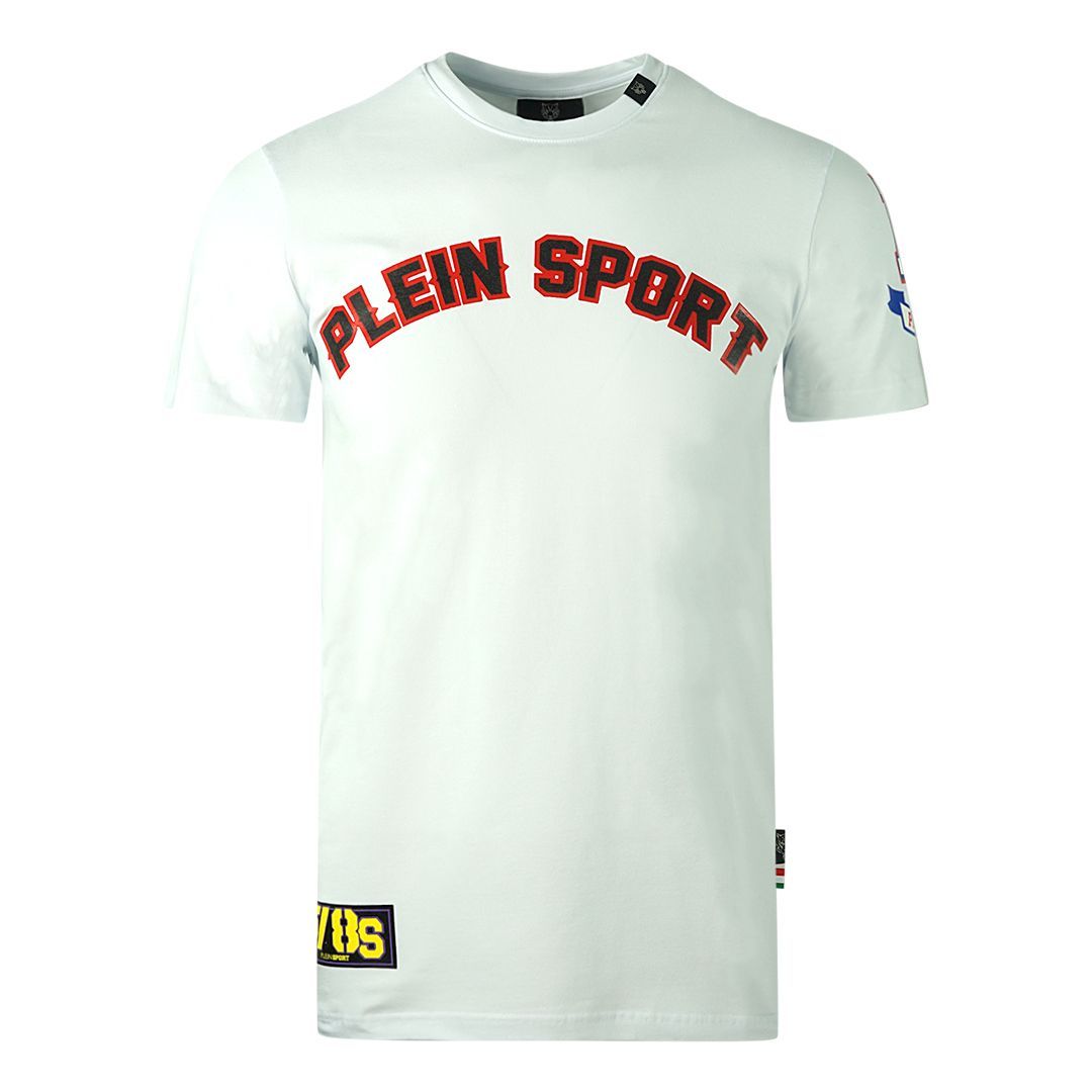 Sport Logo Baumwollmischungs-T-Shirt