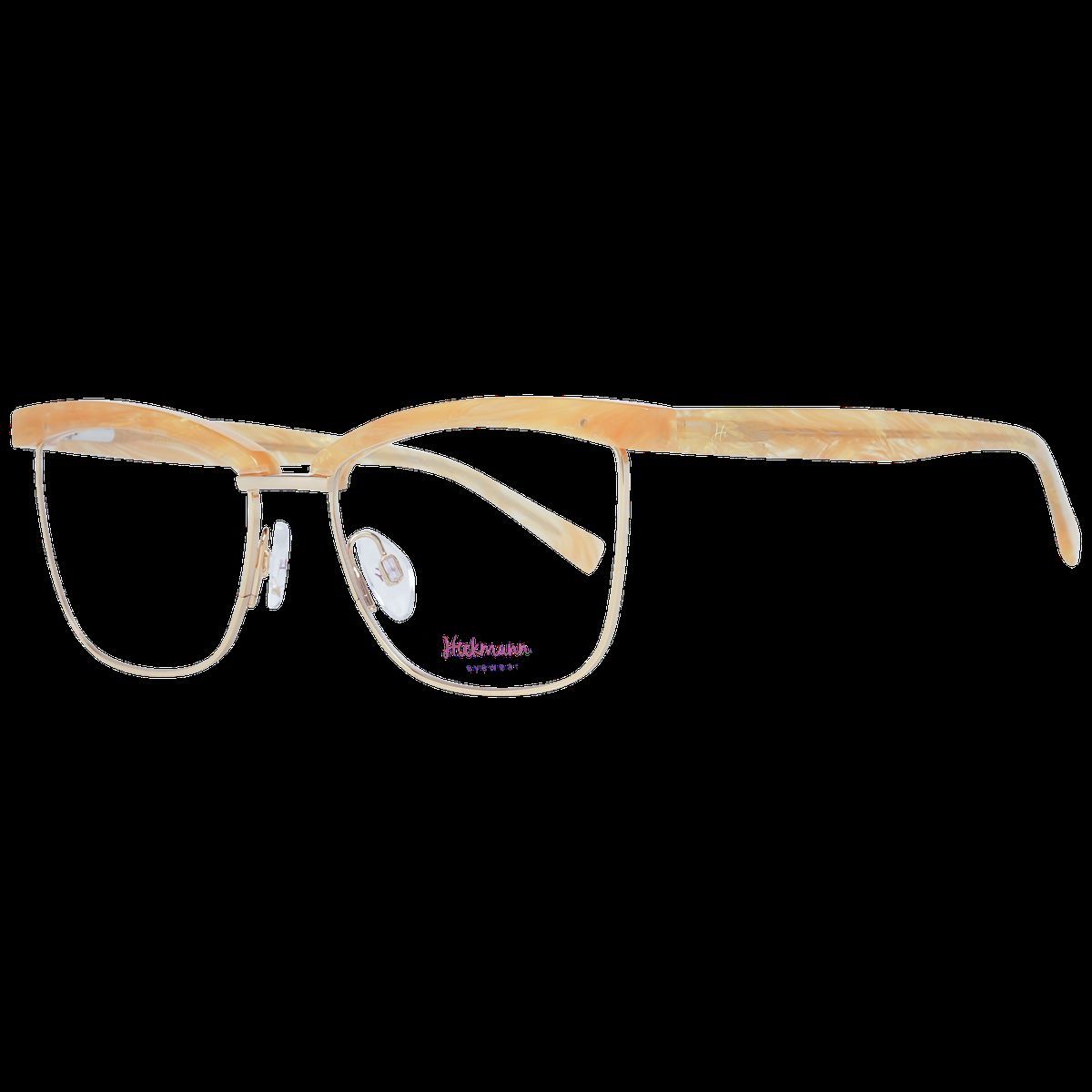 Rechteckige Metallbrille mit gemusterten Details