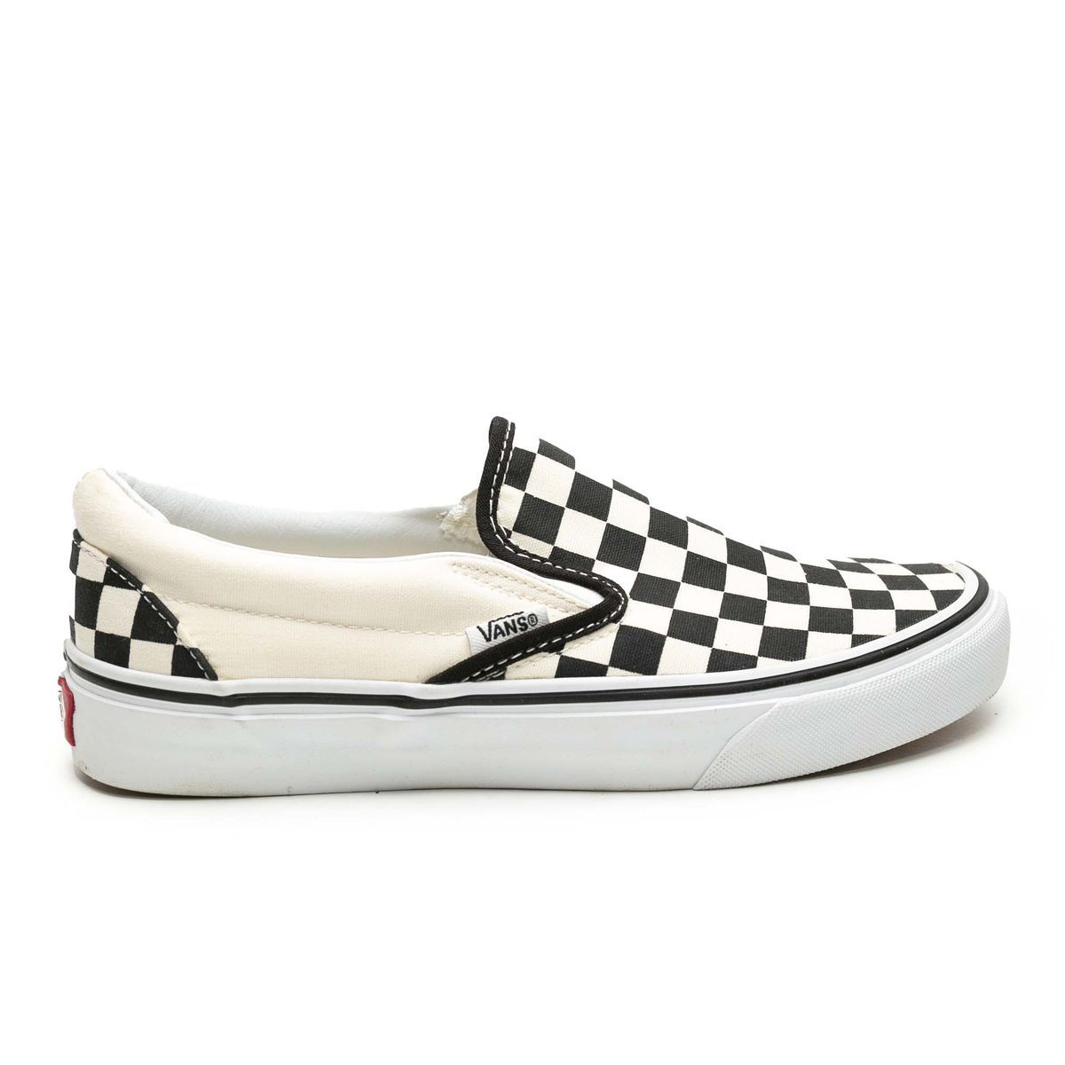 Schachbrettmuster Segeltuch Slip-On-Sneakers