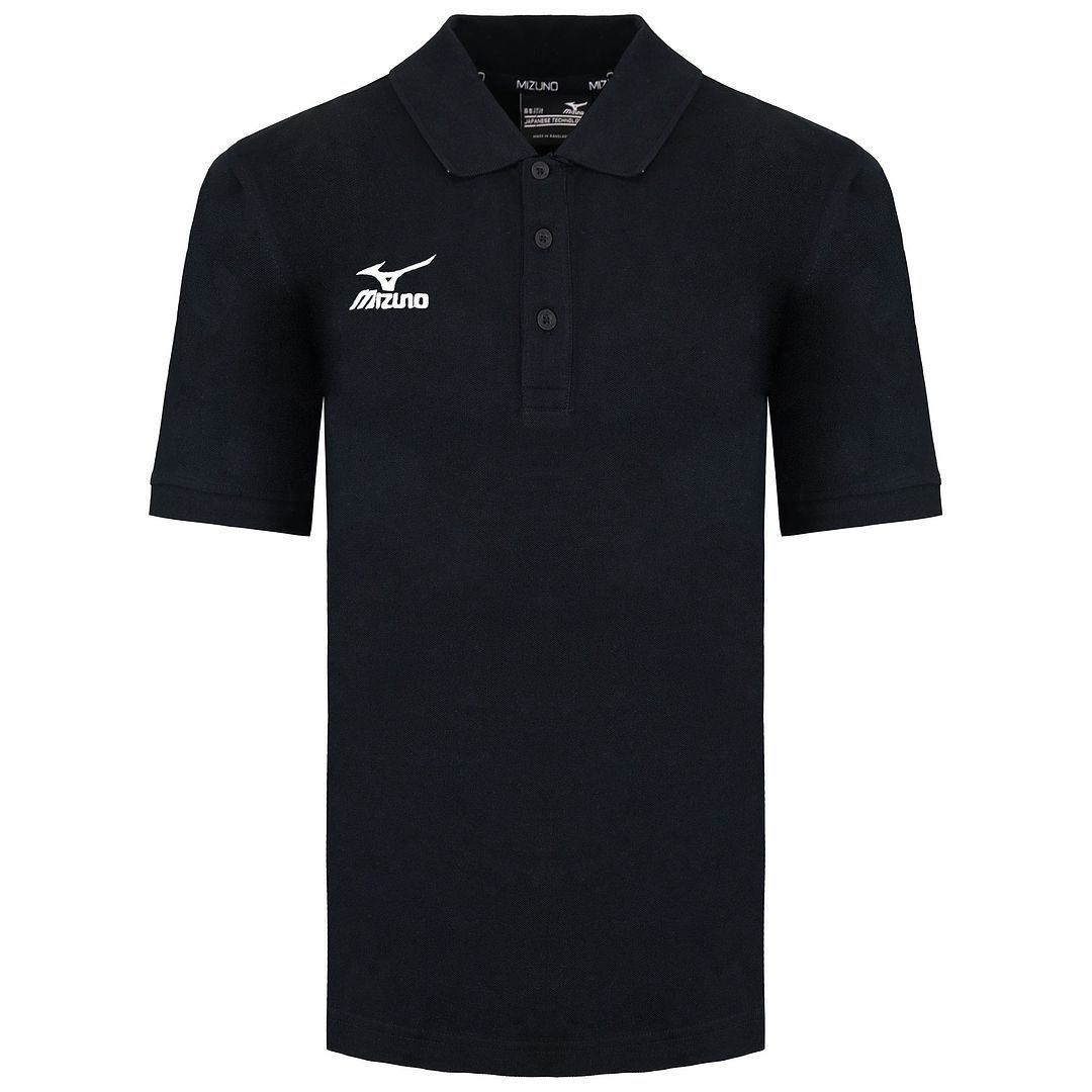Herren Golf Polo Shirt Kurzarm Schwarz
