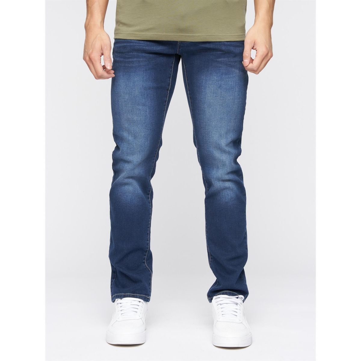 Herren Stretch Jeans mit dunkler Waschung
