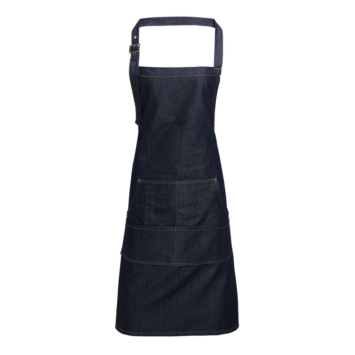 Unisex Denim Latzschürze mit Taschen