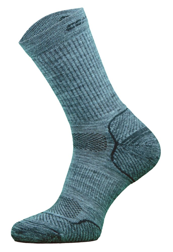 COMODO - Chaussettes Sport Compression Homme Femme | Bas Running - 1 Paire - Gris Moyen
