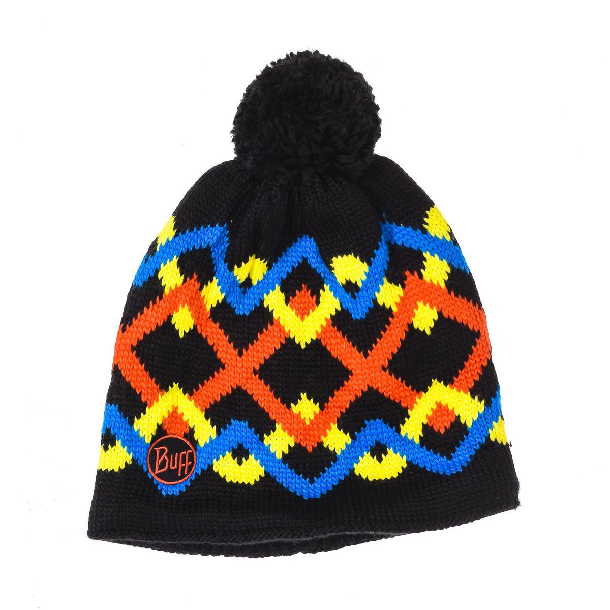 Fleecefutter Strickmütze mit Bommel