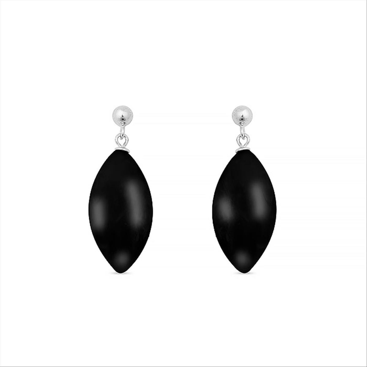 Onyx Sterling Silber Hängeohrringe