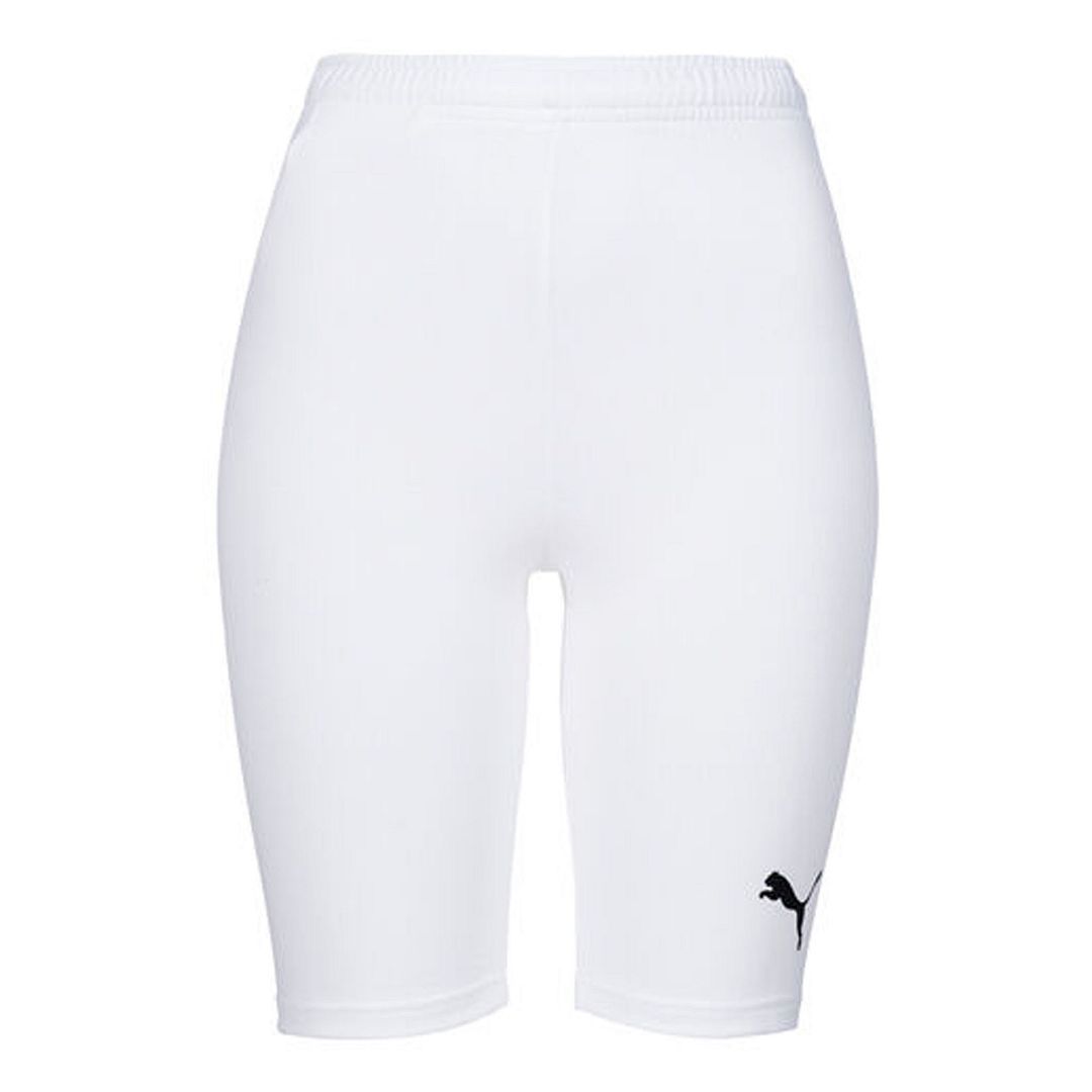 Weiße, figurbetonte Stretch-Performance-Shorts