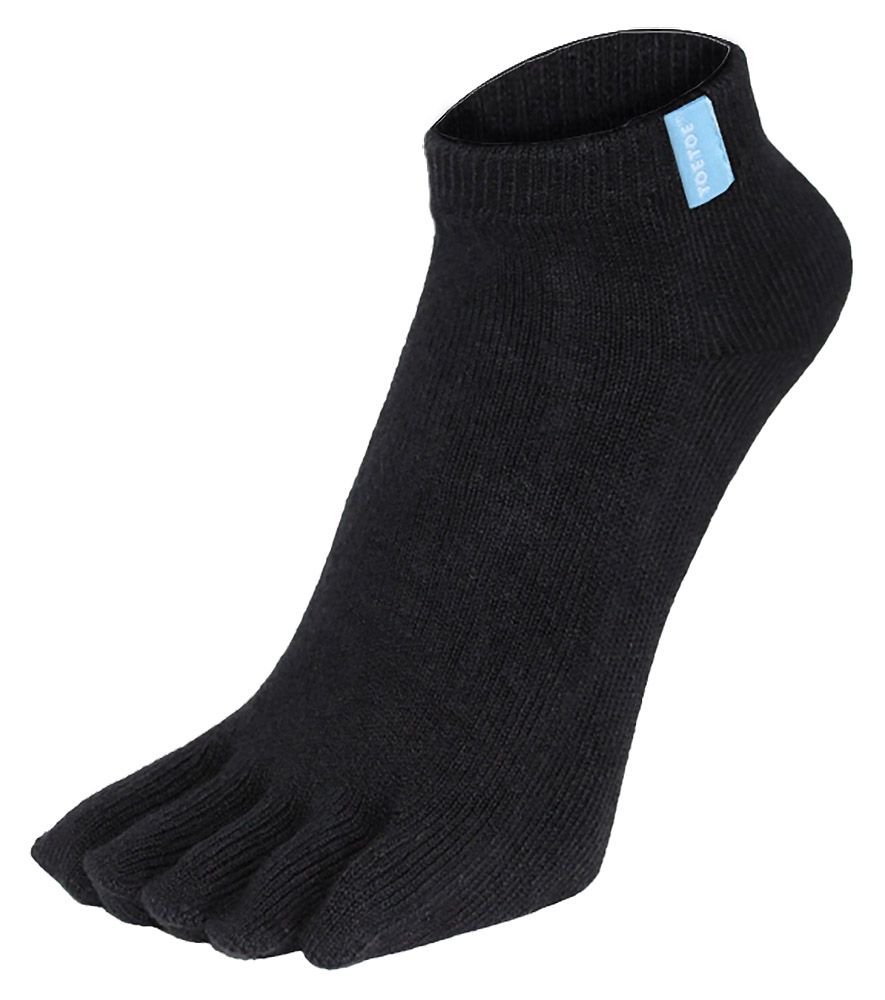 TOETOE - Herren & Damen Essentielle Feuchtigkeitsableitende Baumwoll-Füßlinge - Schwarz