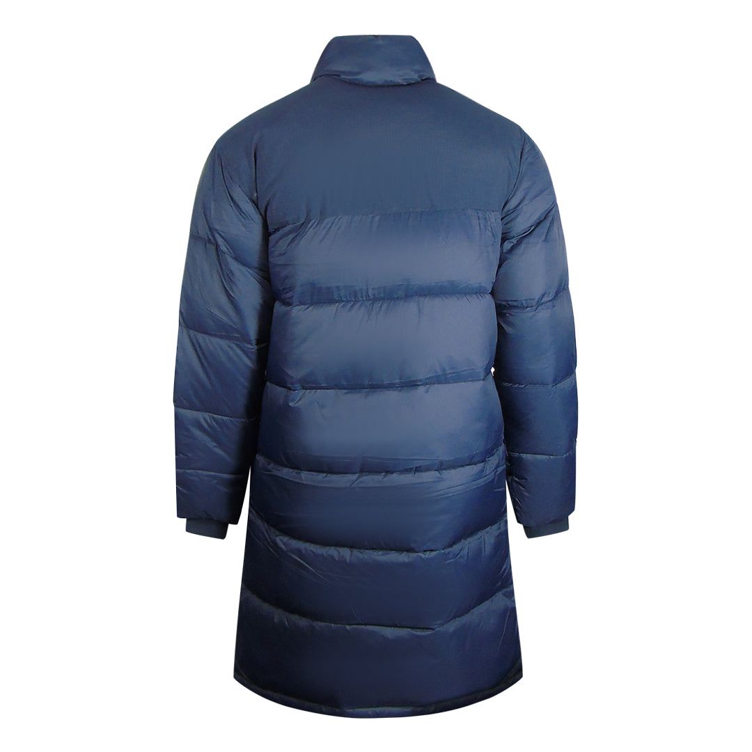 Lange gesteppte wattierte Pufferjacke
