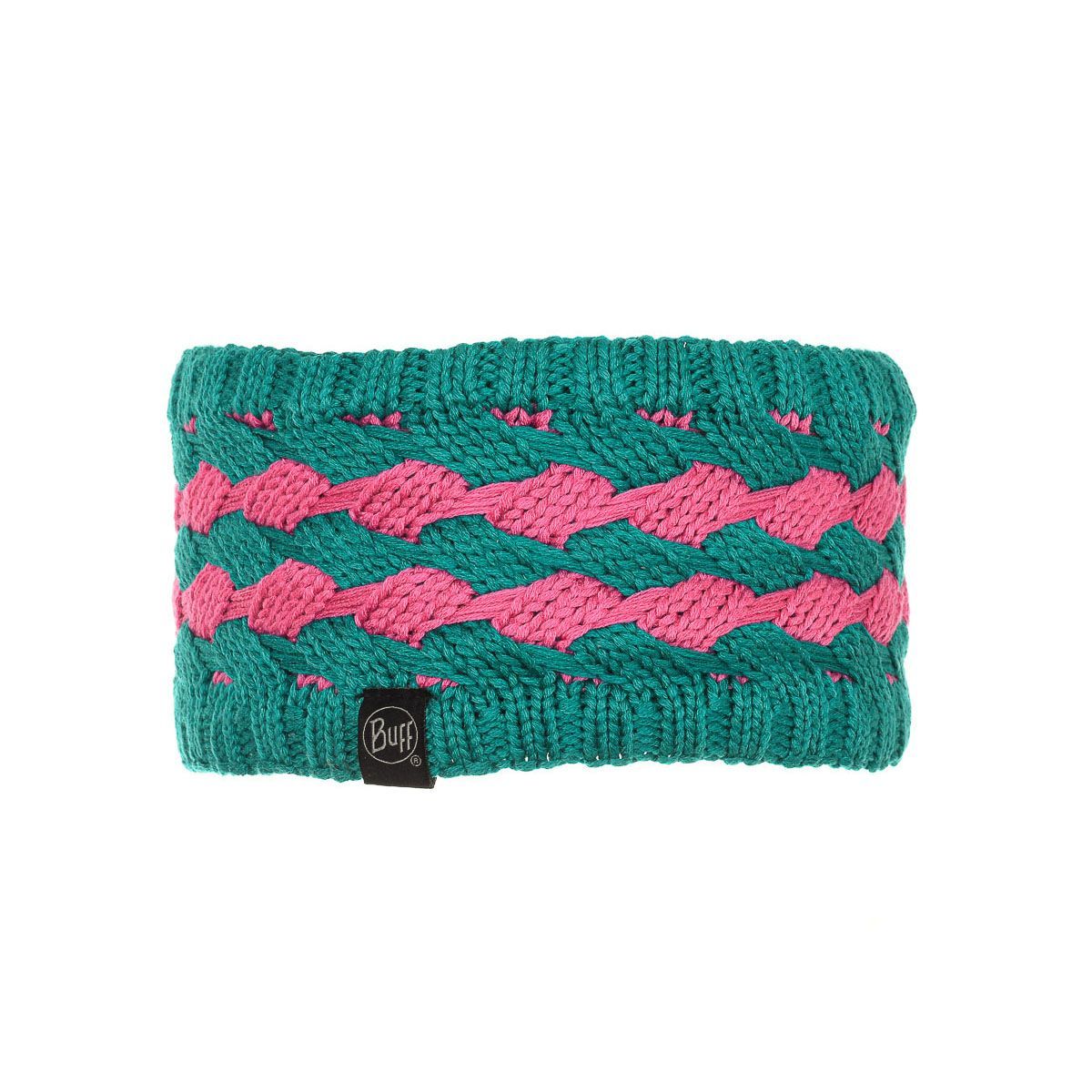 Geflochtenes Strickstirnband mit Fleecefutter