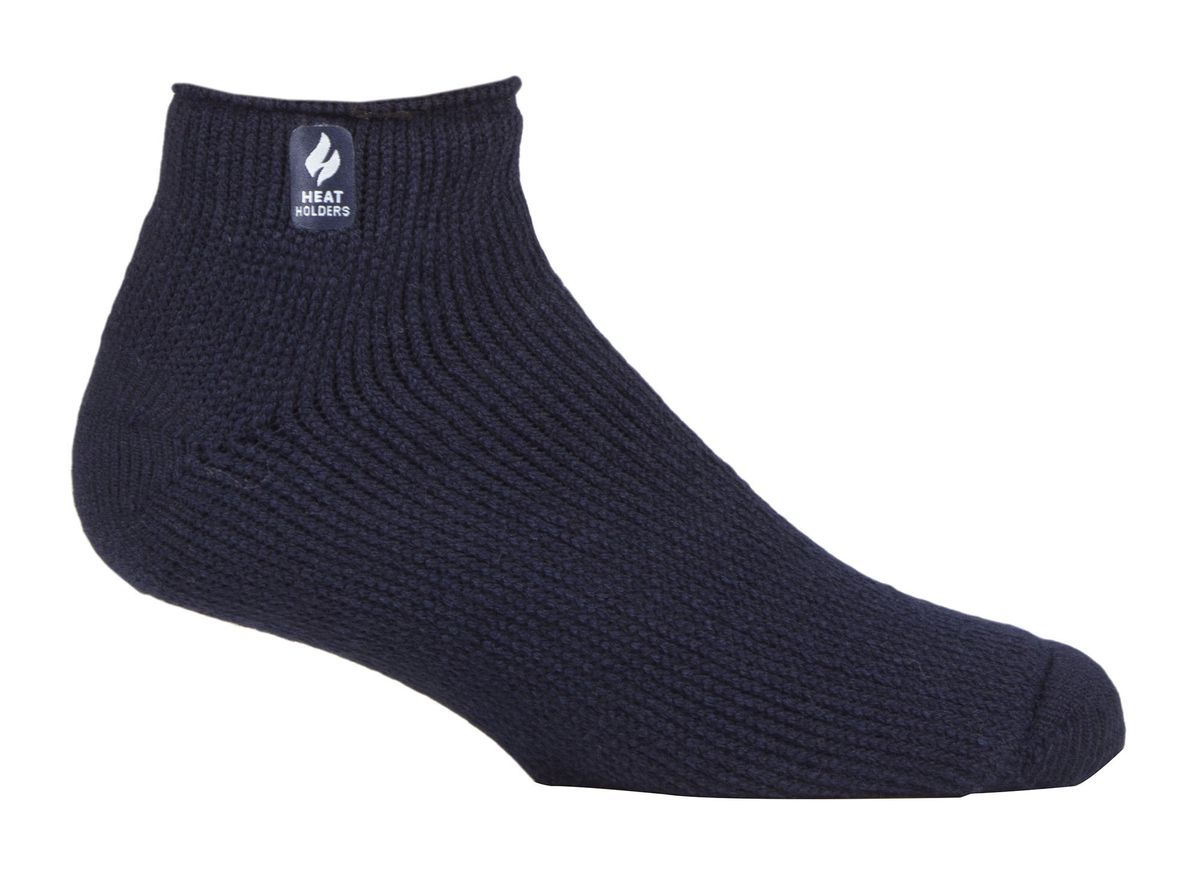 Heat Holders - Mens Thermal Trainer Socken | Low Cut Socken für den Winter - Navy