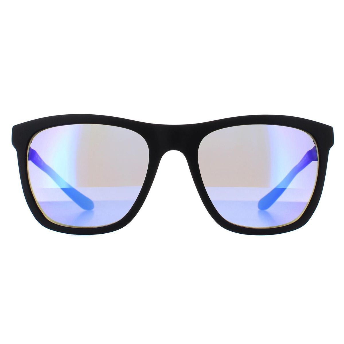 Klassische, matte schwarze Rechteck-Sonnenbrille
