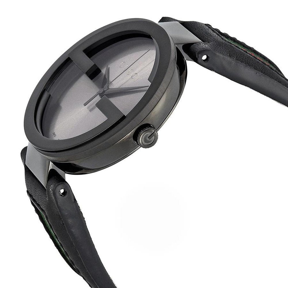 Interlocking G Armbanduhr mit Lederband