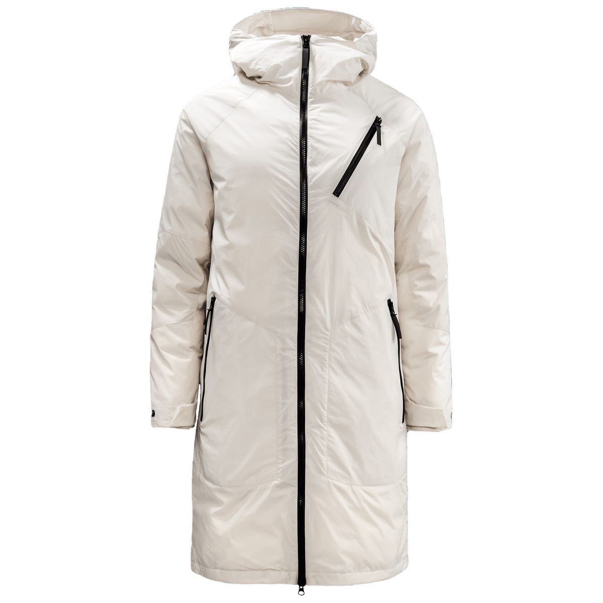 Lange, wattierte Damen Parkajacke